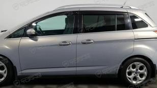 Дефлекторы окон (ветровики) Ford Grand C-Max II 2010 "EuroStandard" (Форд Гранд Ц-Макс) Кобра Тюнинг